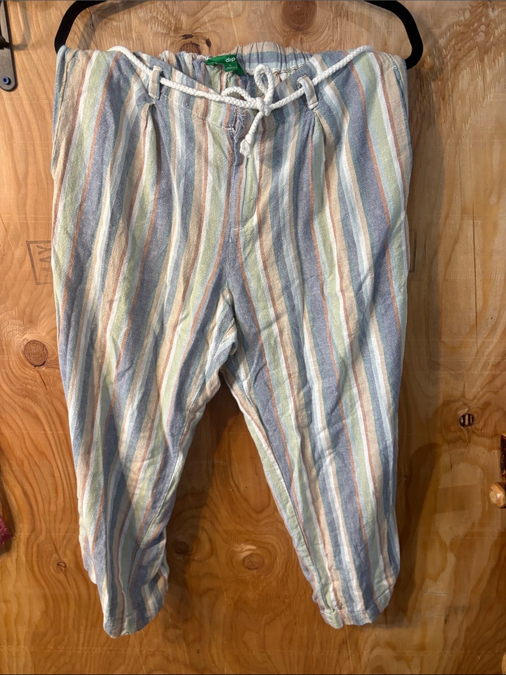 dip Pastel Multi-Stripe Drawstring Joggers